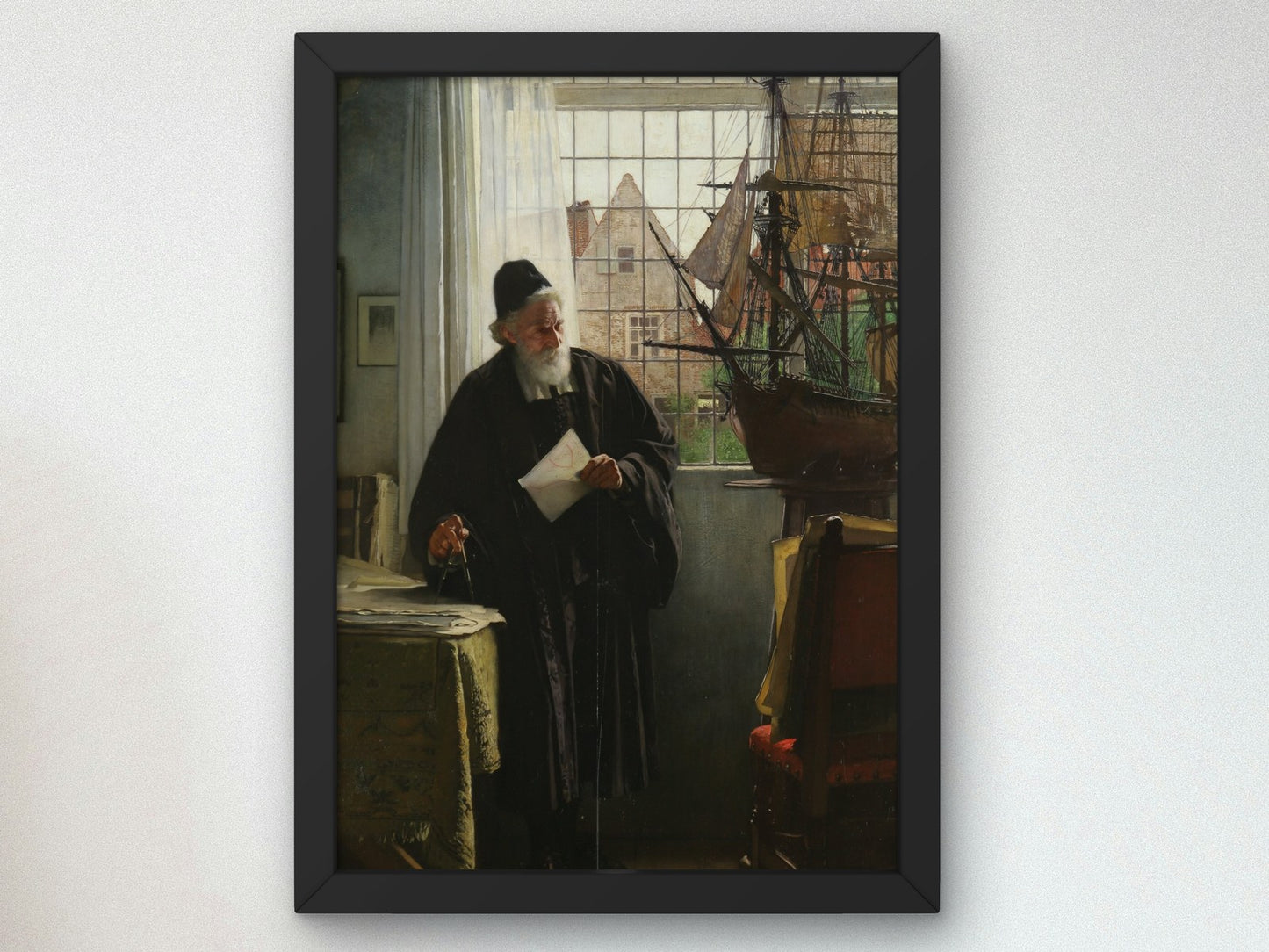 Ship Constructor by Eduard Charlemont 1875, Wall Art Print, Fine Art Reproduction, Museum Quality Decor, Poster