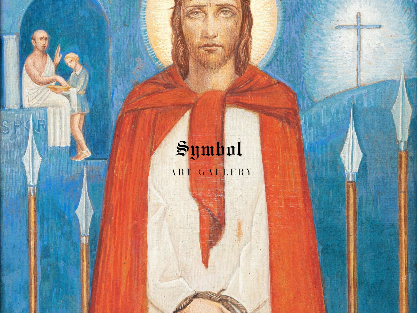The Trial of Jesus by Ángel Zárraga 1938, Wall Art Print, Fine Art Reproduction, Museum Quality Decor, Poster