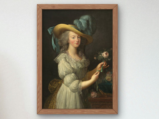 Marie Antoinette by Élisabeth Vigée Le Brun 1783, Wall Art Print, Fine Art Reproduction, Museum Quality Decor, Poster