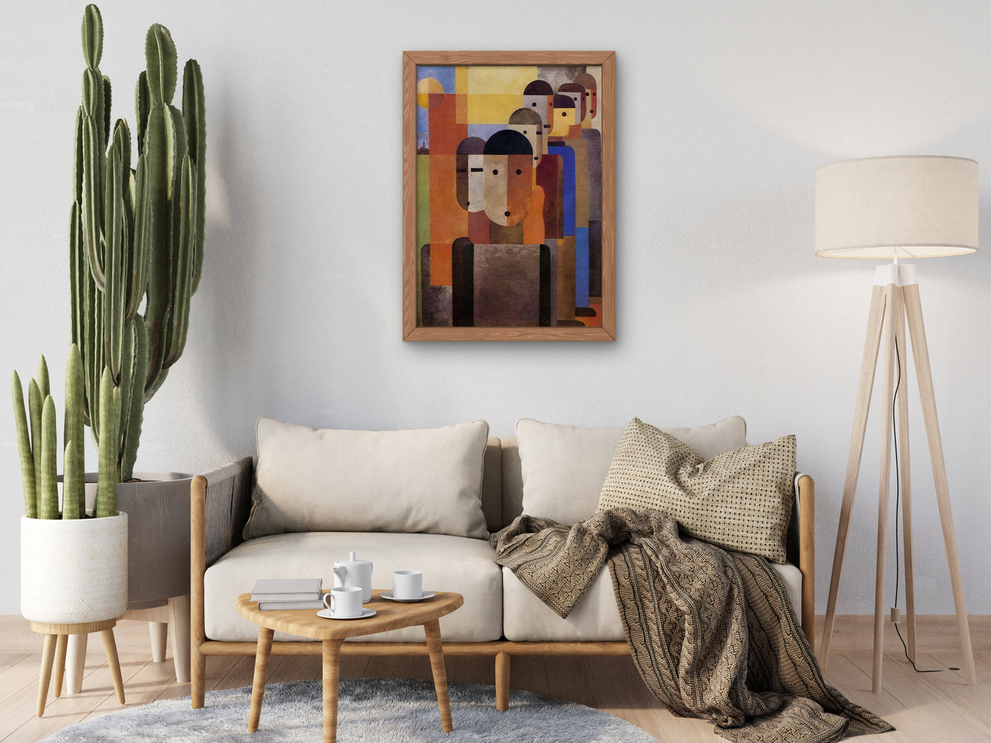 Workers by Franz Wilhelm Seiwert 1926, Wall Art Print, Fine Art Reproduction, Museum Quality Decor, Poster