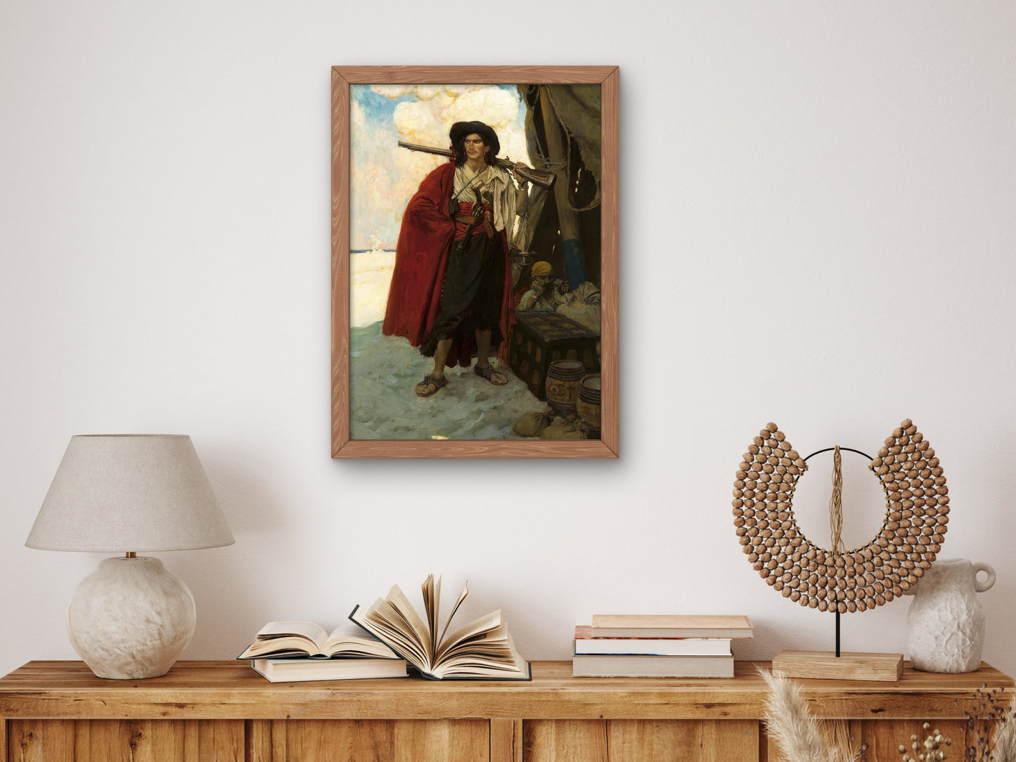 The Buccaneer Was a Picturesque Fellow by Howard Pyle 1905, Wall Art Print, Fine Art Reproduction, Museum Quality Decor, Poster