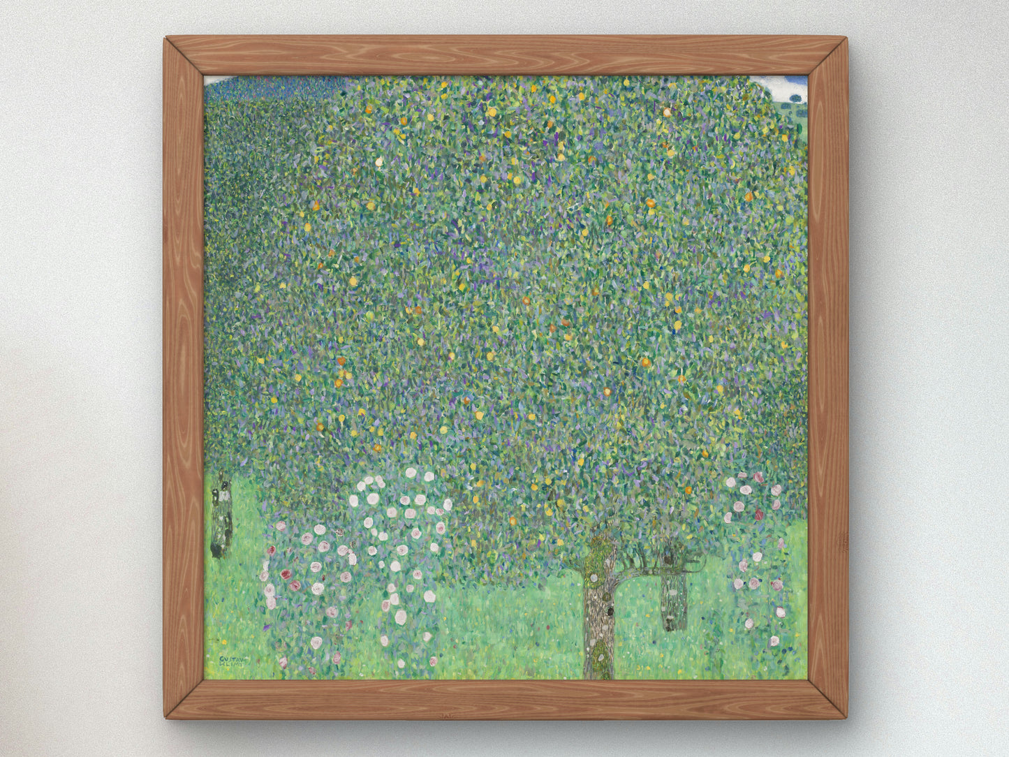 Rosebushes Under the Trees by Gustav Klimt 1912, Wall Art Print, Fine Art Reproduction, Museum Quality Decor, Poster