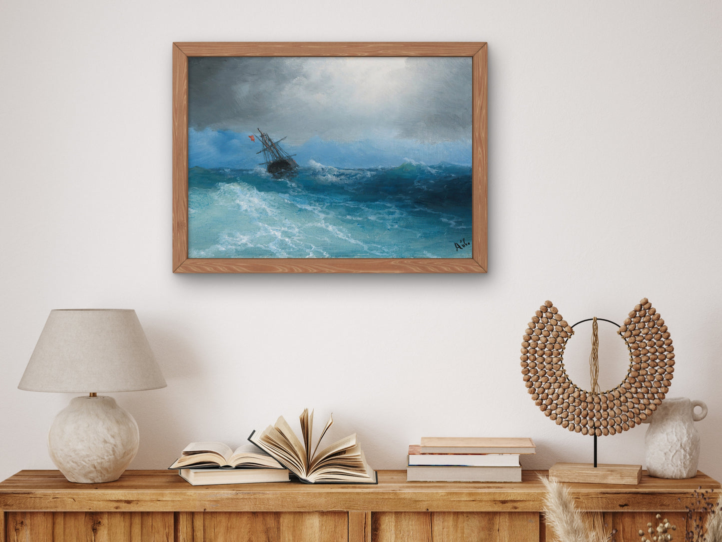 Gathering Storm by Ivan Konstantinovich Aivazovsky 1899, Wall Art Print, Fine Art Reproduction, Museum Quality Decor, Poster