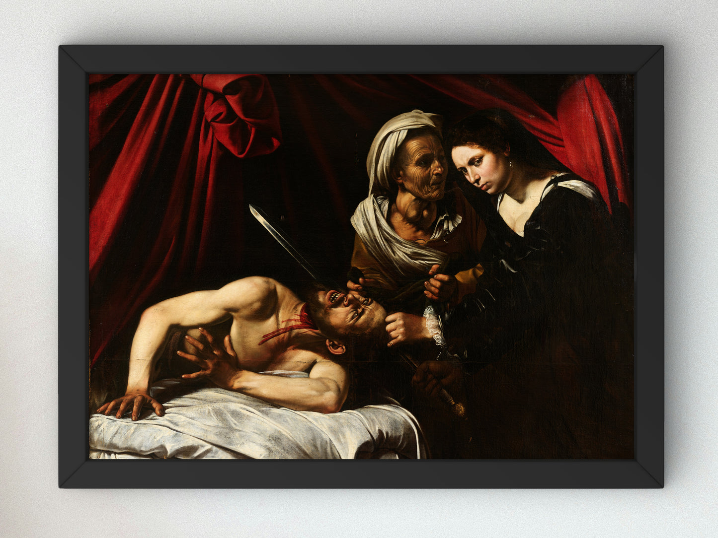 Judith Beheading Holofernes by Caravaggio 1598, Wall Art Print, Fine Art Reproduction, Museum Quality Decor, Poster