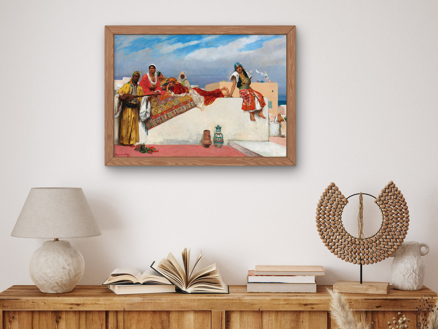 An Afternoon Idyll by Jean Joseph Benjamin Constant 1888, Wall Art Print, Fine Art Reproduction, Museum Quality Decor, Poster