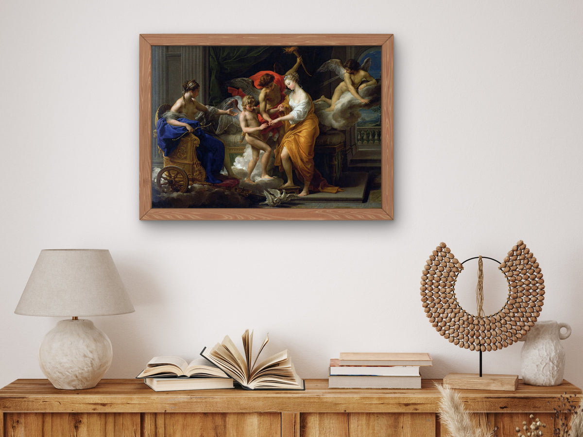 The Marriage of Cupid and Psyche by Pompeo Batoni 1756, Wall Art Print, Fine Art Reproduction, Museum Quality Decor, Poster