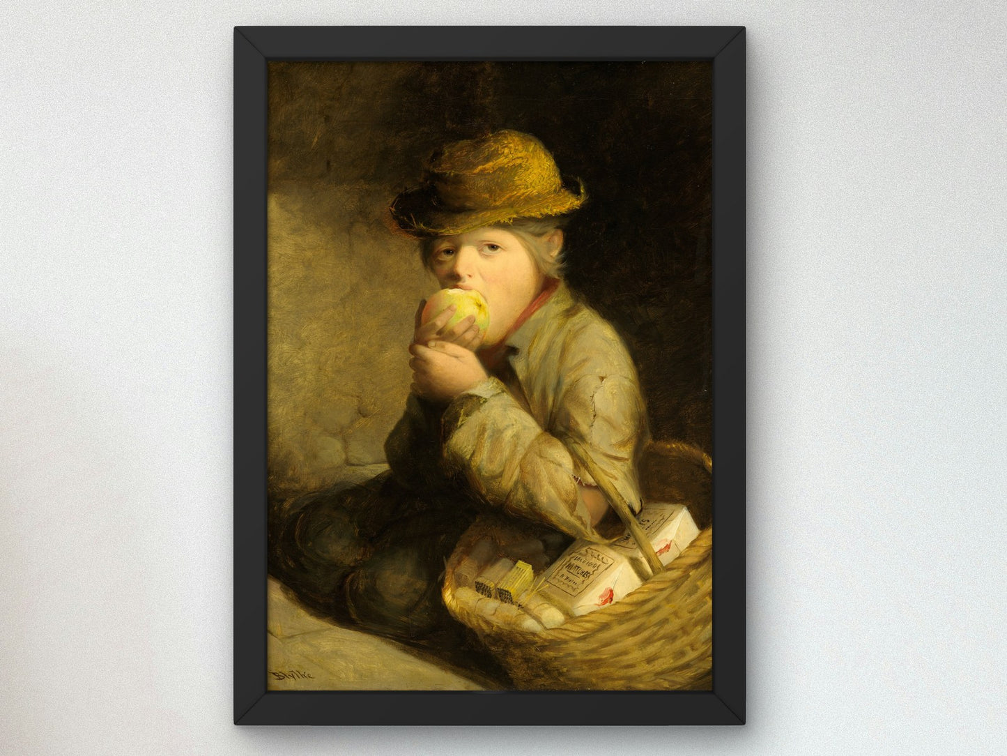 A Match Seller by David Gilmour Blythe 1859, Wall Art Print, Fine Art Reproduction, Museum Quality Decor, Poster