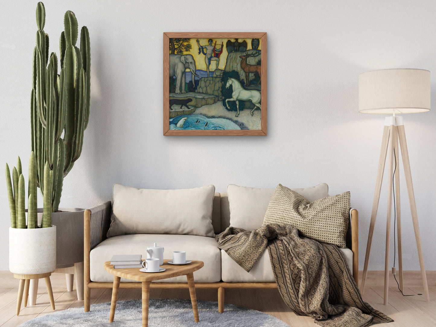 Orpheus and the Animals by Franz von Stuck 1924, Wall Art Print, Fine Art Reproduction, Museum Quality Decor, Poster