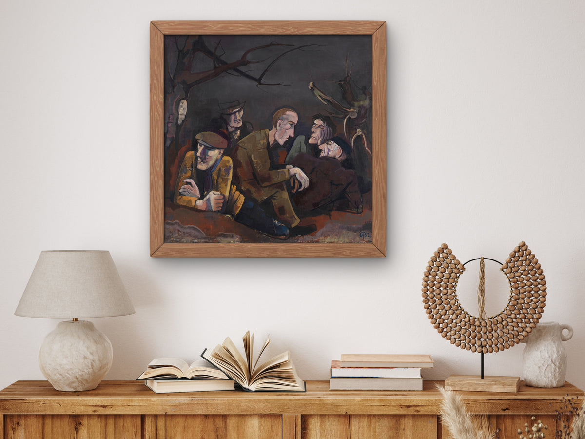 The Unemployed by Karl Hofer 1932, Wall Art Print, Fine Art Reproduction, Museum Quality Decor, Poster