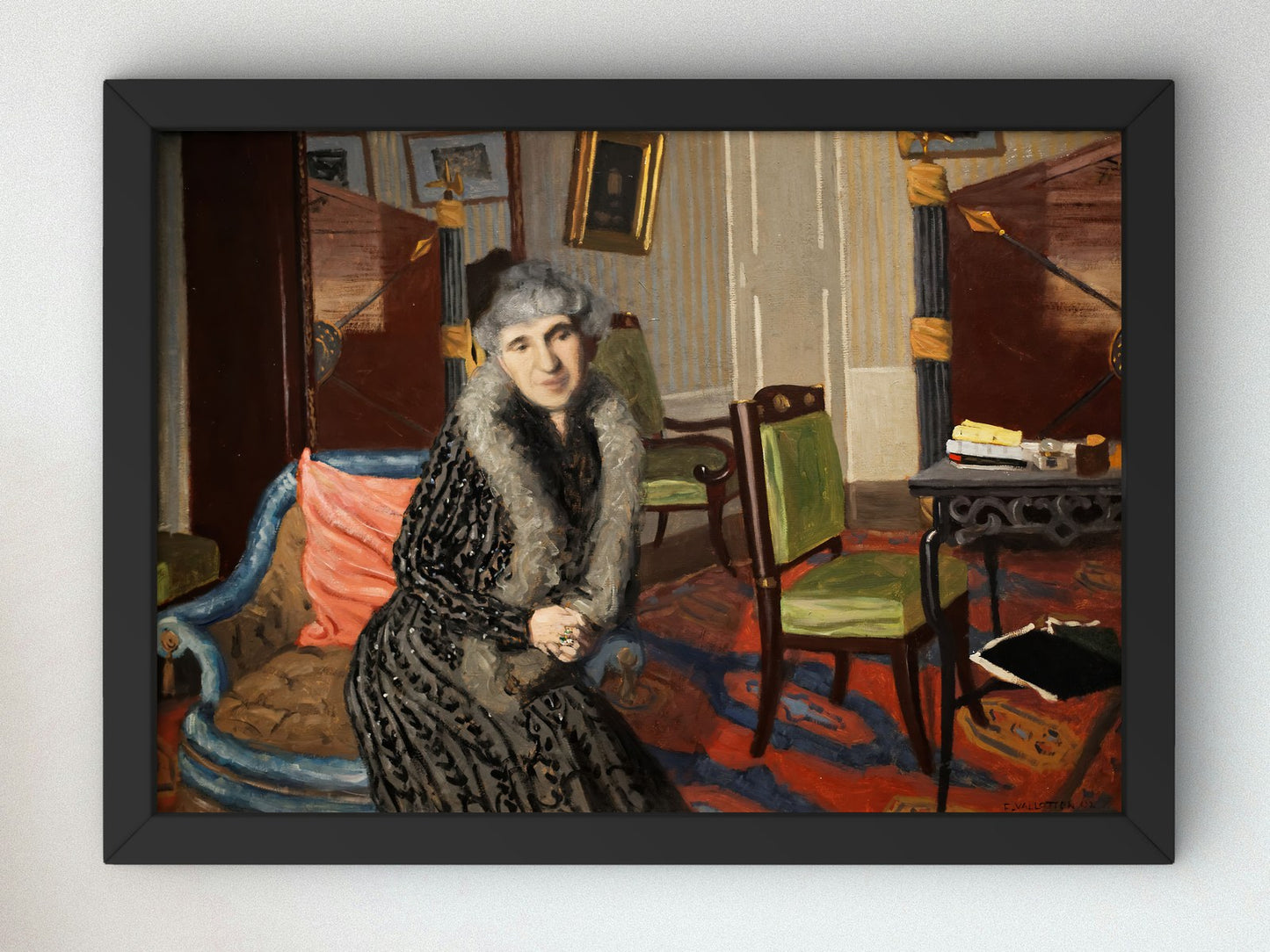 Madame Alexandre Bernheim by Félix Vallotton 1902, Wall Art Print, Fine Art Reproduction, Museum Quality Decor, Poster