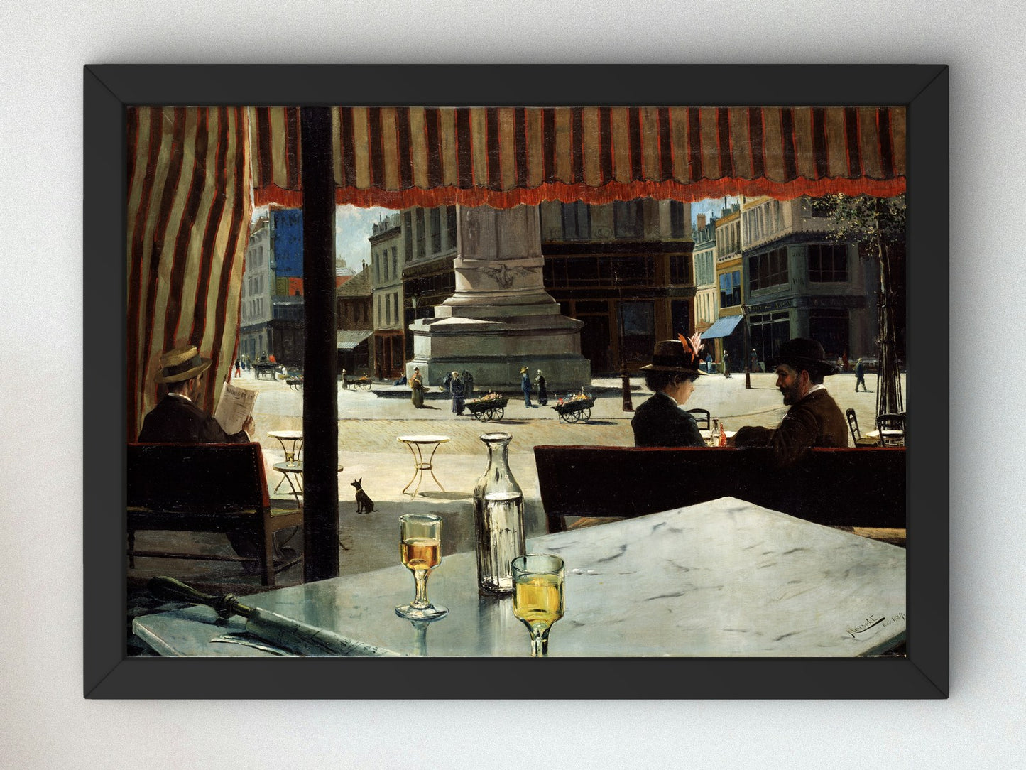 Plaza de París by Eliseo Meifrén 1906, Wall Art Print, Fine Art Reproduction, Museum Quality Decor, Poster