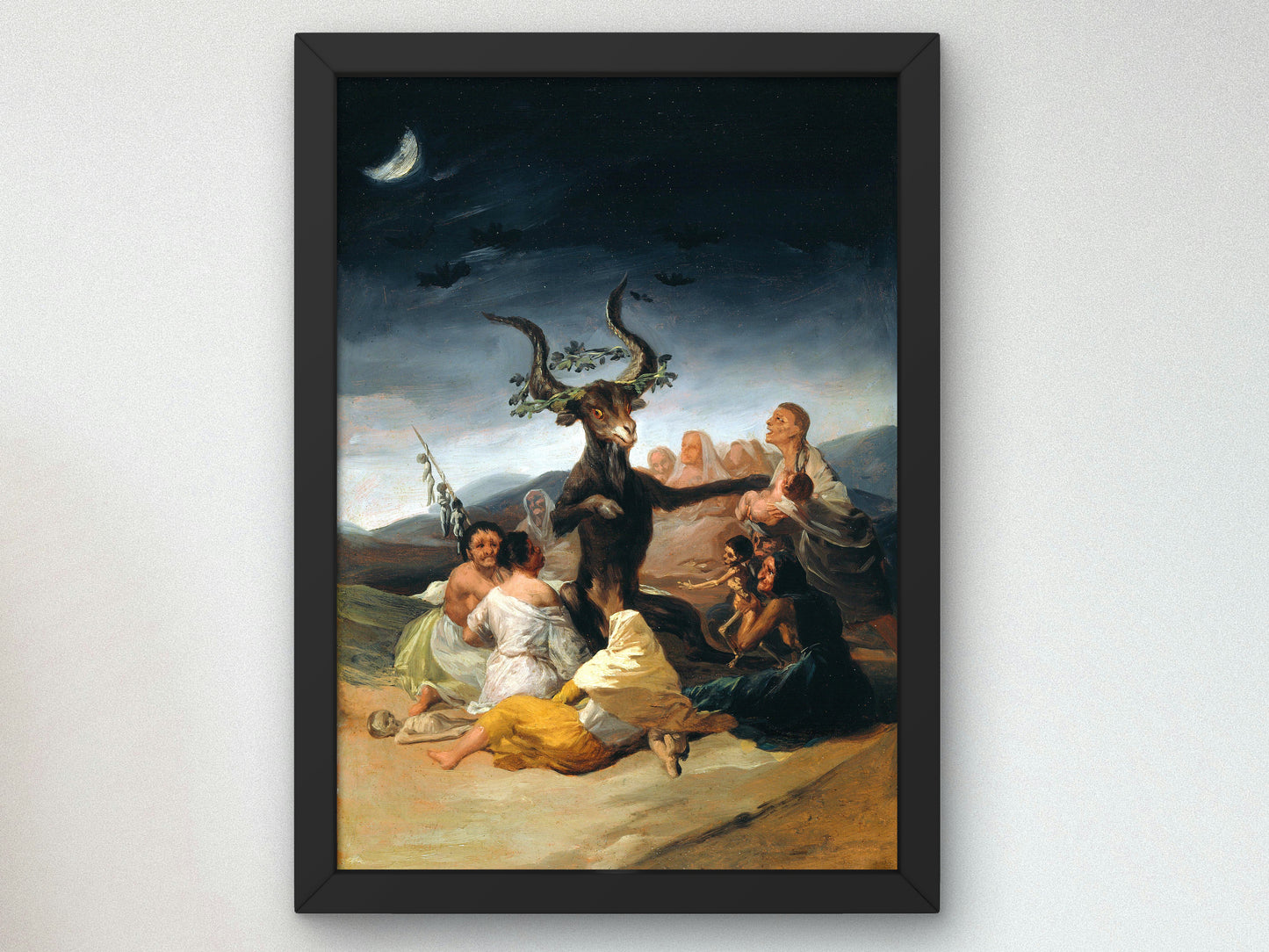 Witches' Sabbath by Francisco de Goya 1797, Wall Art Print, Fine Art Reproduction, Museum Quality Decor, Poster