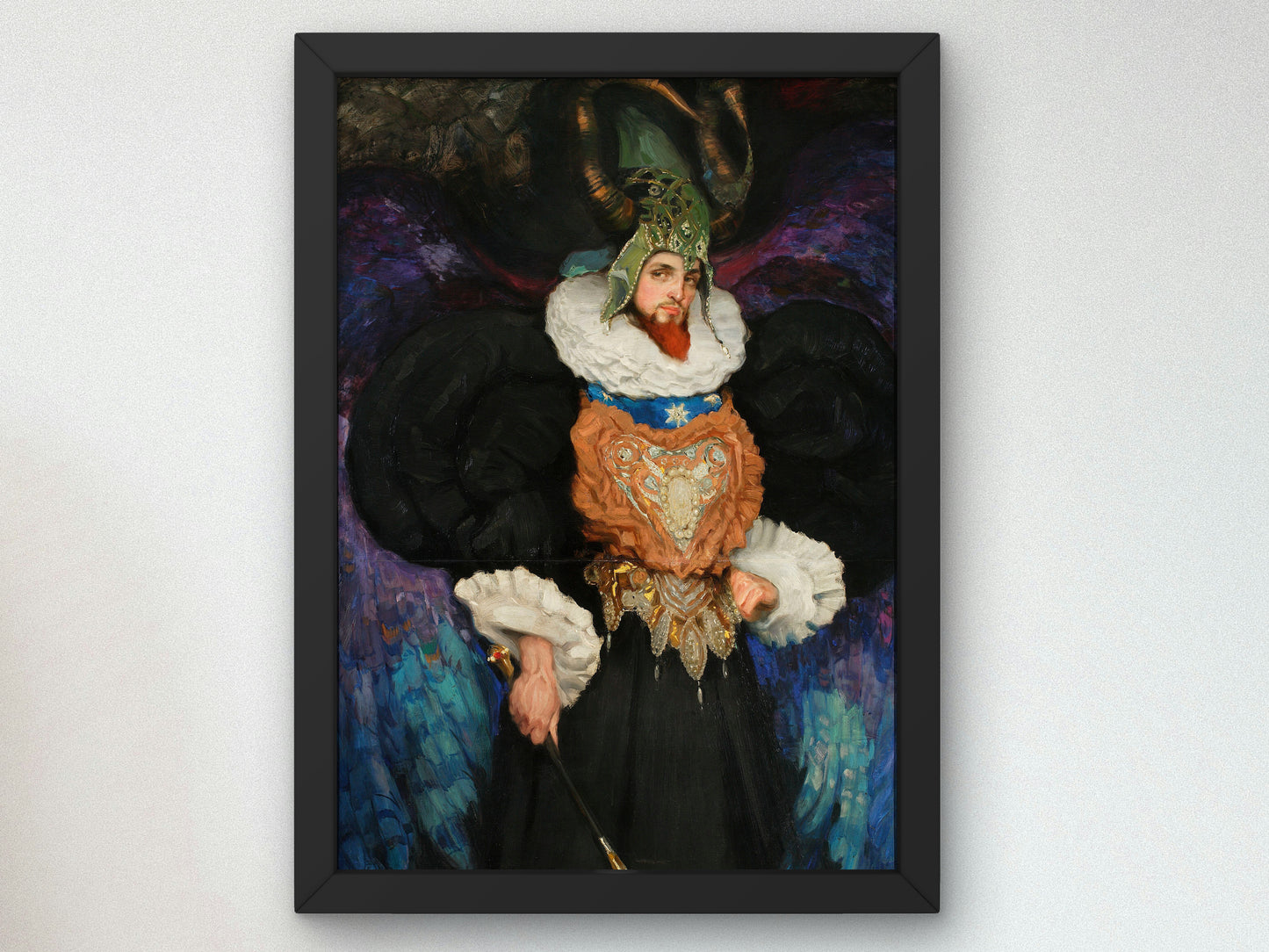 Portrait of Bronisław Brykner in Fanciful Costume by Kazimierz Stabrowski 1908, Wall Art Print, Fine Art Reproduction, Museum Quality Decor