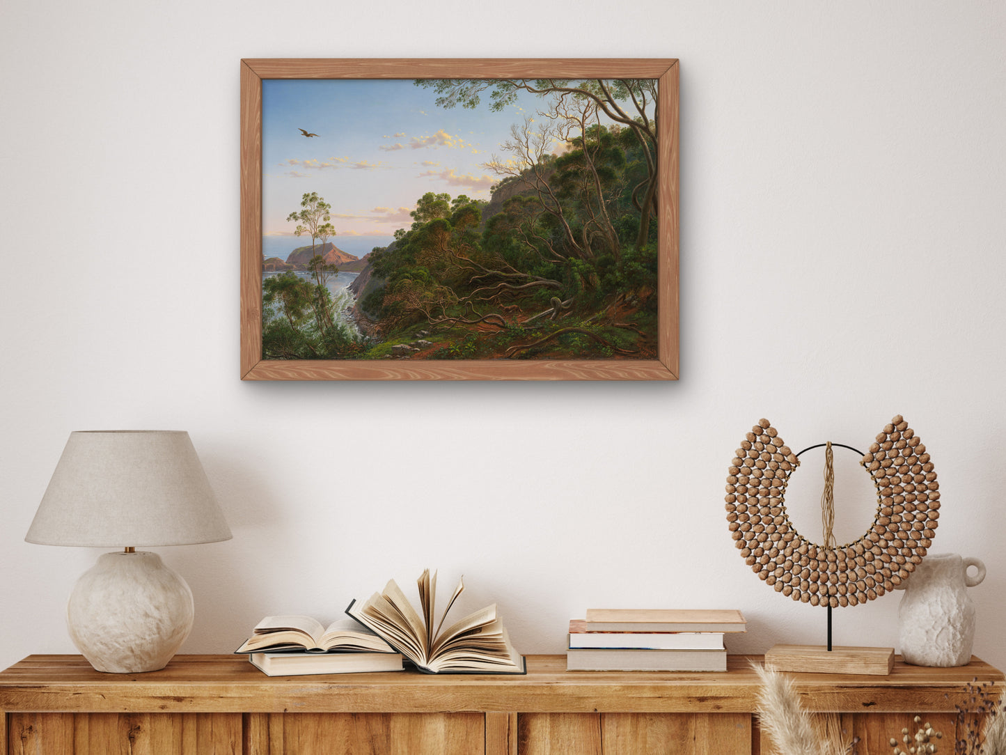 Tea Trees near Cape Schanck Victoria by Eugene von Guérard 1865, Wall Art Print, Fine Art Reproduction, Museum Quality Decor, Poster