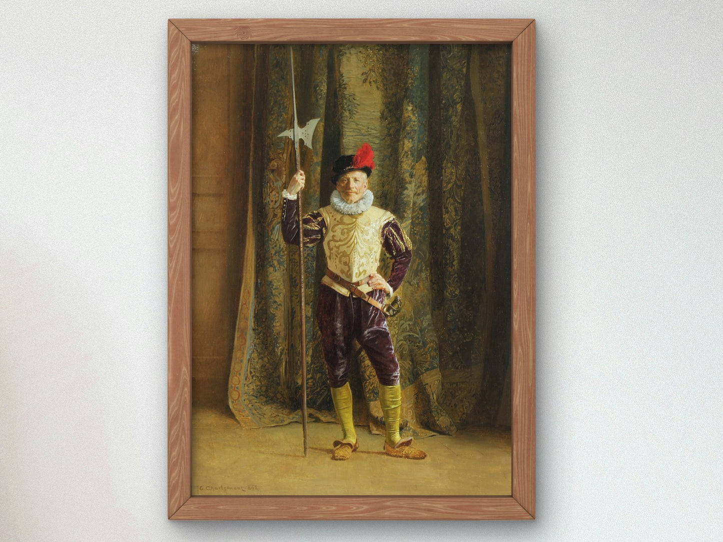 Armour Bearer by Eduard Charlemont 1892, Wall Art Print, Fine Art Reproduction, Museum Quality Decor, Poster