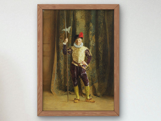 Armour Bearer by Eduard Charlemont 1892, Wall Art Print, Fine Art Reproduction, Museum Quality Decor, Poster
