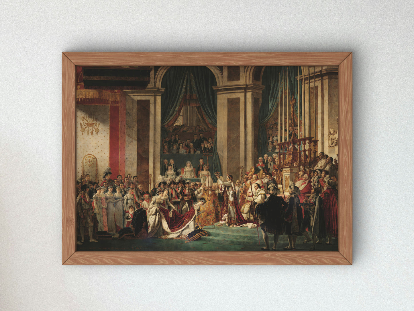 Le Sacré de Napoléon by Jacques Louis David 1805, Wall Art Print, Fine Art Reproduction, Museum Quality Decor, Poster