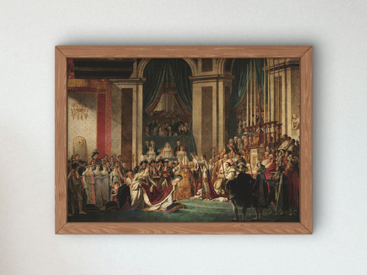 Le Sacré de Napoléon by Jacques Louis David 1805, Wall Art Print, Fine Art Reproduction, Museum Quality Decor, Poster