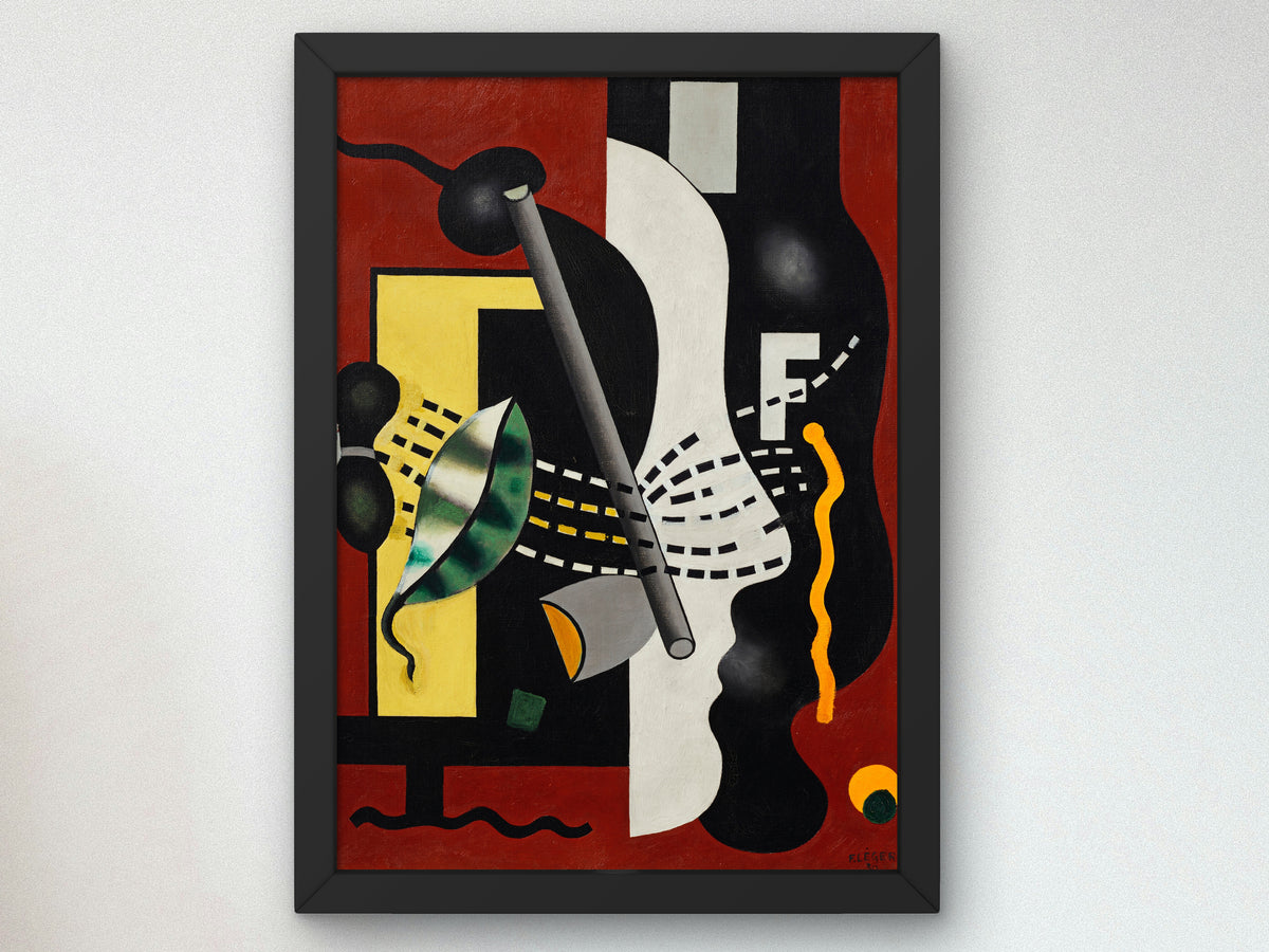 Still Life by Fernand Léger 1930, Wall Art Print, Fine Art Reproduction, Museum Quality Decor, Poster