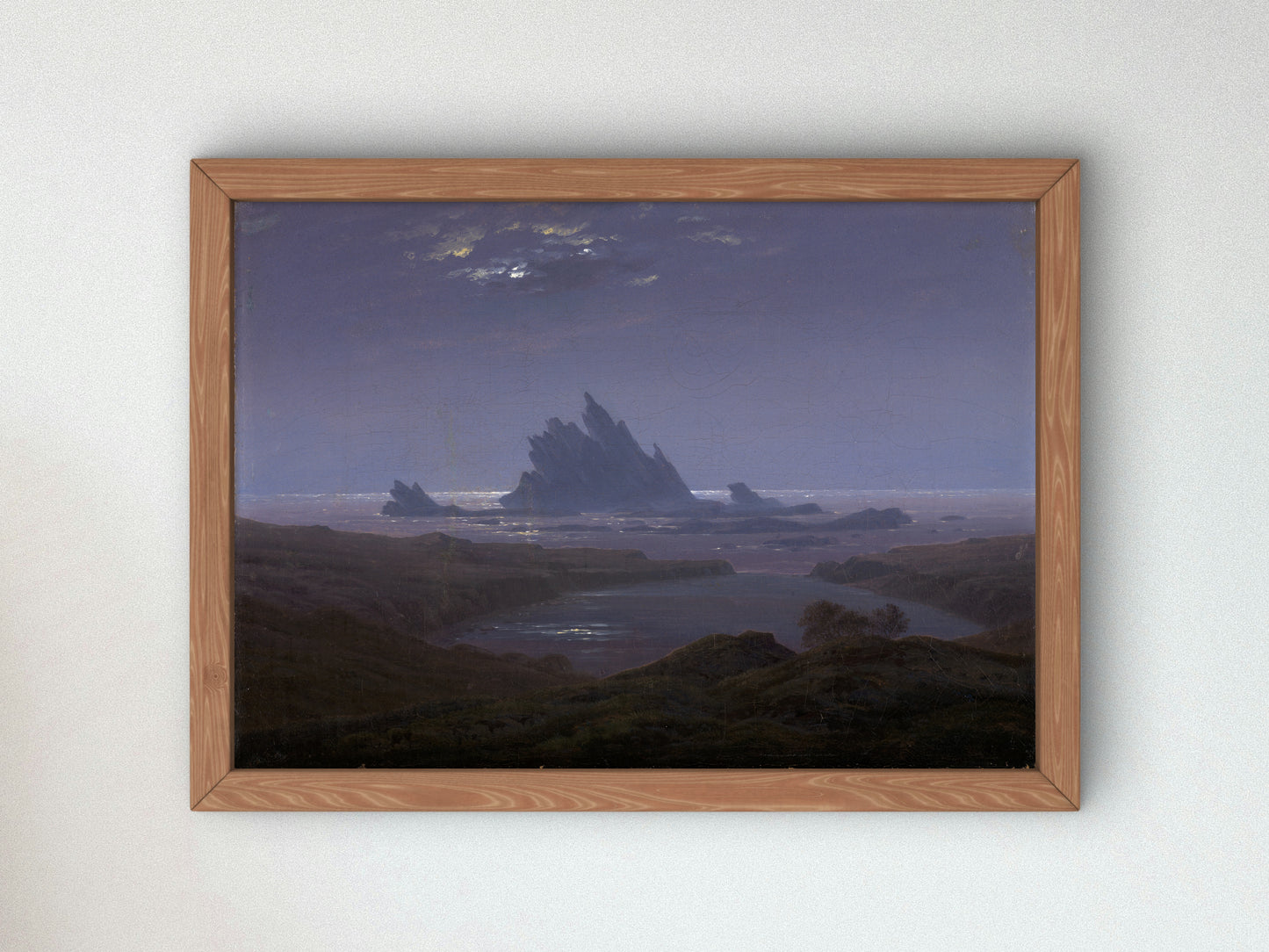 Felsenriff am Meeresstrand by Caspar David Friedrich 1824, Wall Art Print, Fine Art Reproduction, Museum Quality Decor, Poster