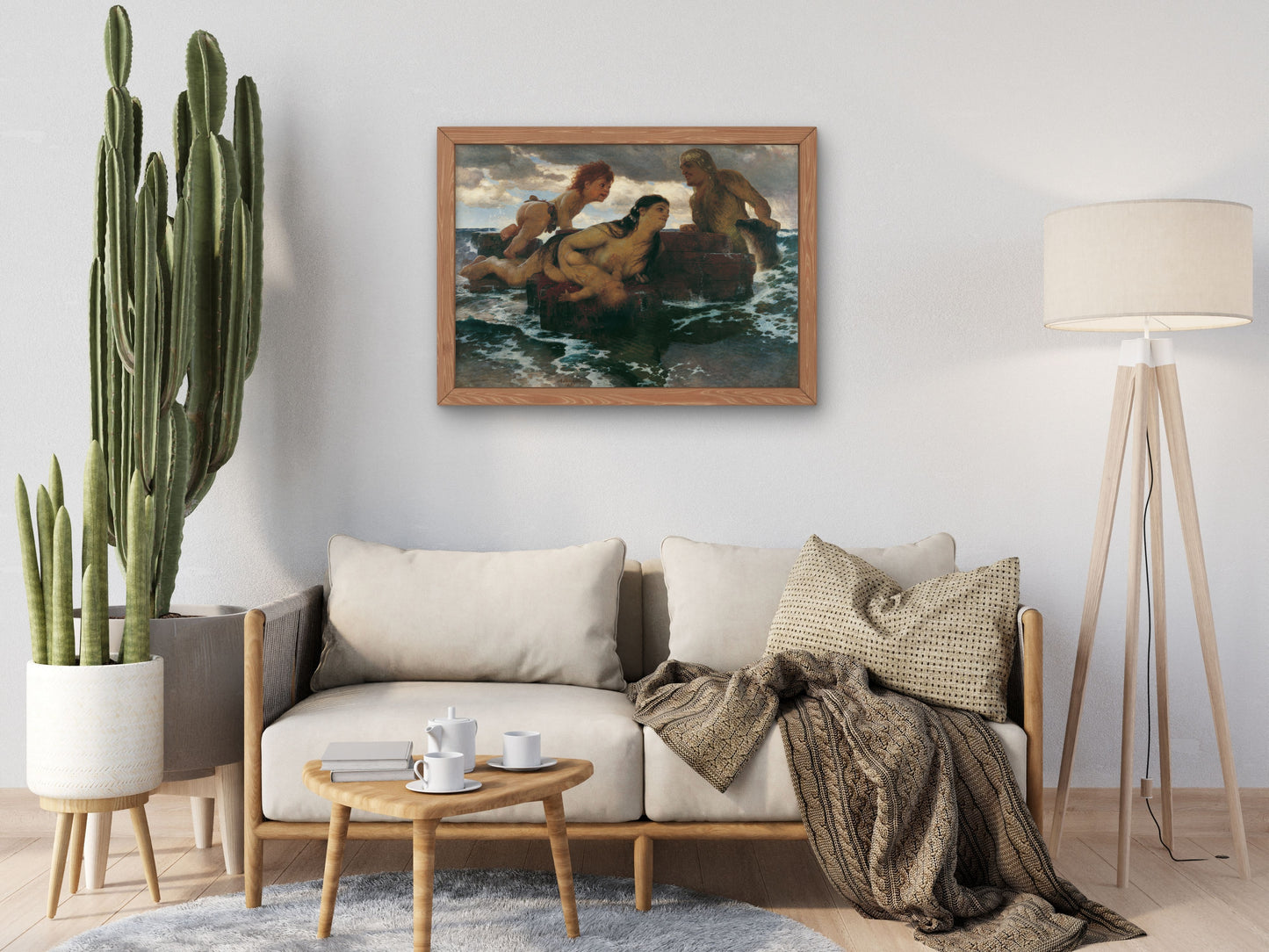 Sea Idyll by Arnold Böcklin 1887, Wall Art Print, Fine Art Reproduction, Museum Quality Decor, Poster