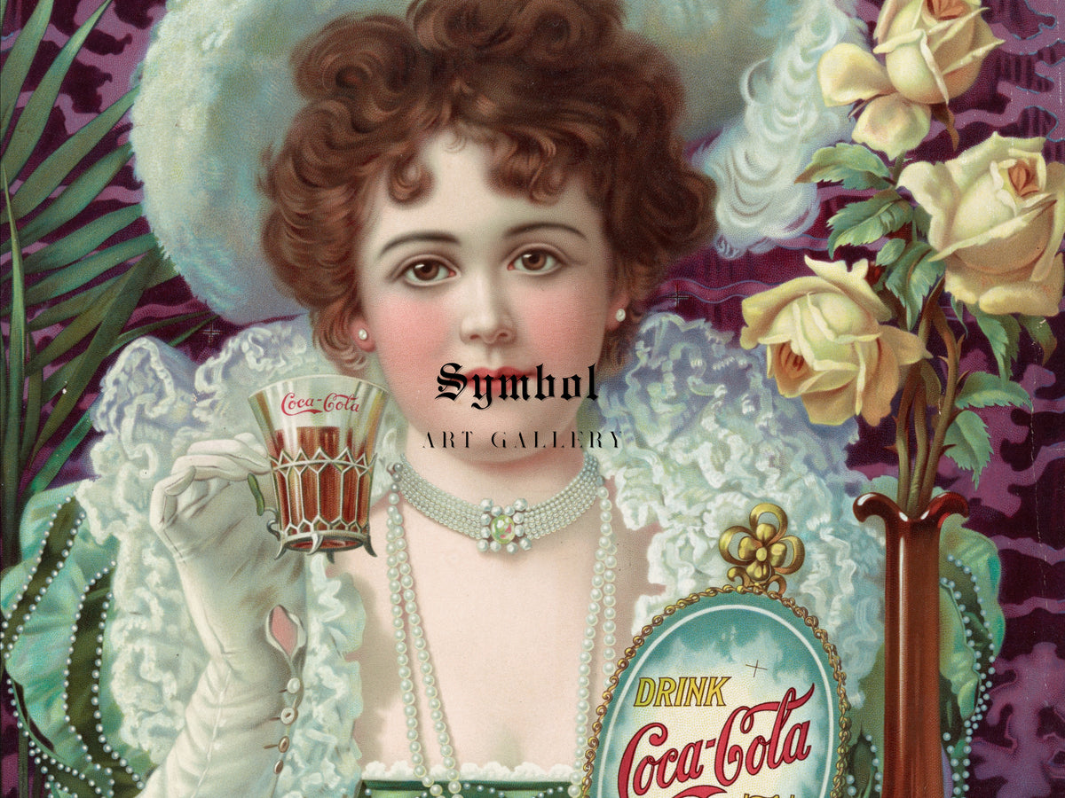 Drink Coca Cola 5 Cents by Anonymous 1890, Wall Art Print, Fine Art Reproduction, Museum Quality Decor, Poster