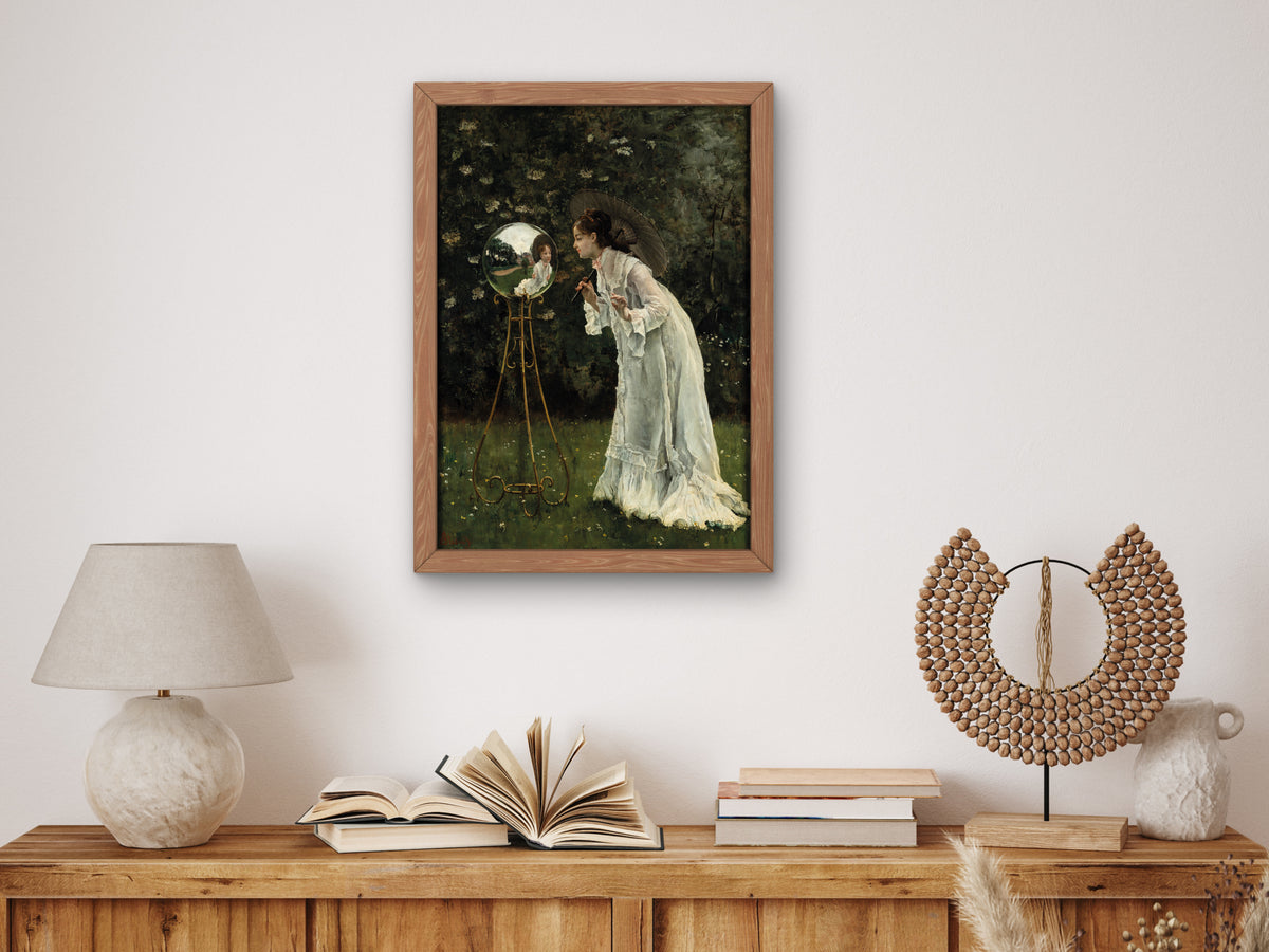 The Silver Ball by Alfred Stevens, Wall Art Print, Fine Art Reproduction, Museum Quality Decor, Poster