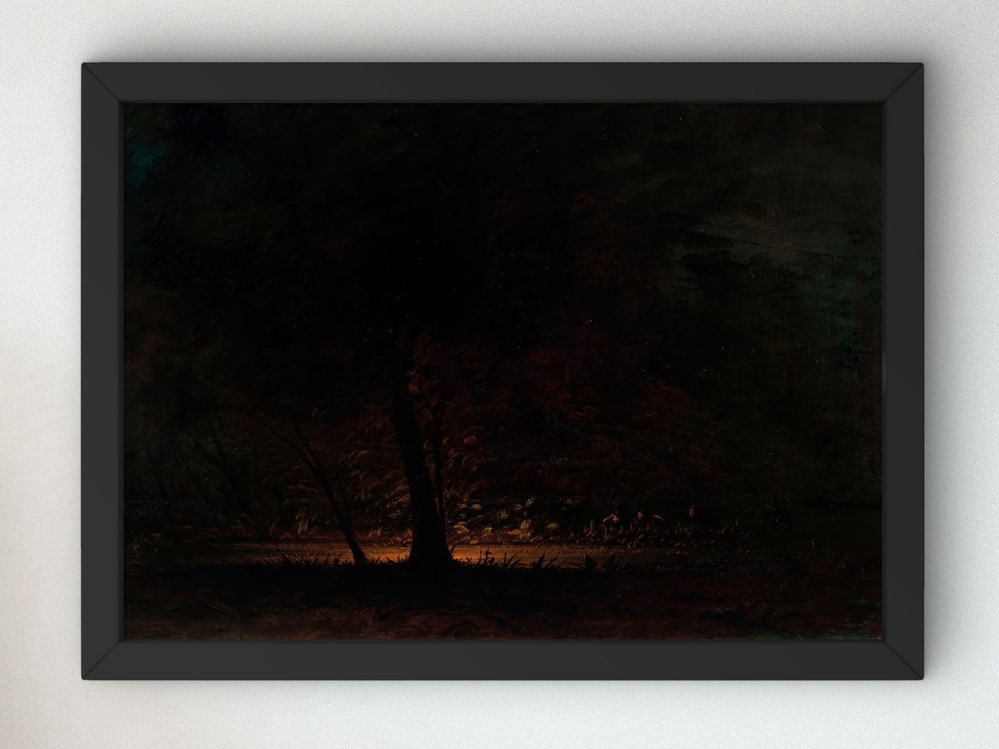 Ignis Fatuus Rio Uruguay by George Catlin 1869, Wall Art Print, Fine Art Reproduction, Museum Quality Decor, Poster