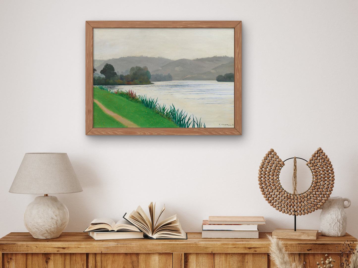 Seine at Tournedos by Félix Vallotton 1922, Wall Art Print, Fine Art Reproduction, Museum Quality Decor, Poster