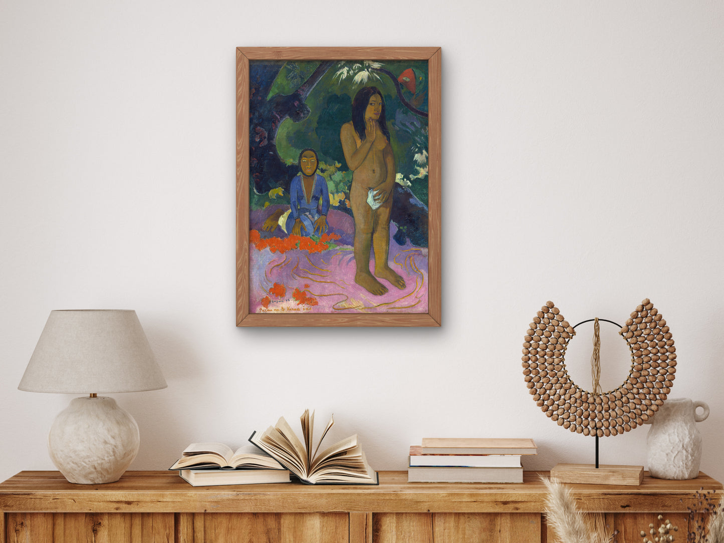 Words of the Devil by Paul Gauguin 1892, Wall Art Print, Fine Art Reproduction, Museum Quality Decor, Poster