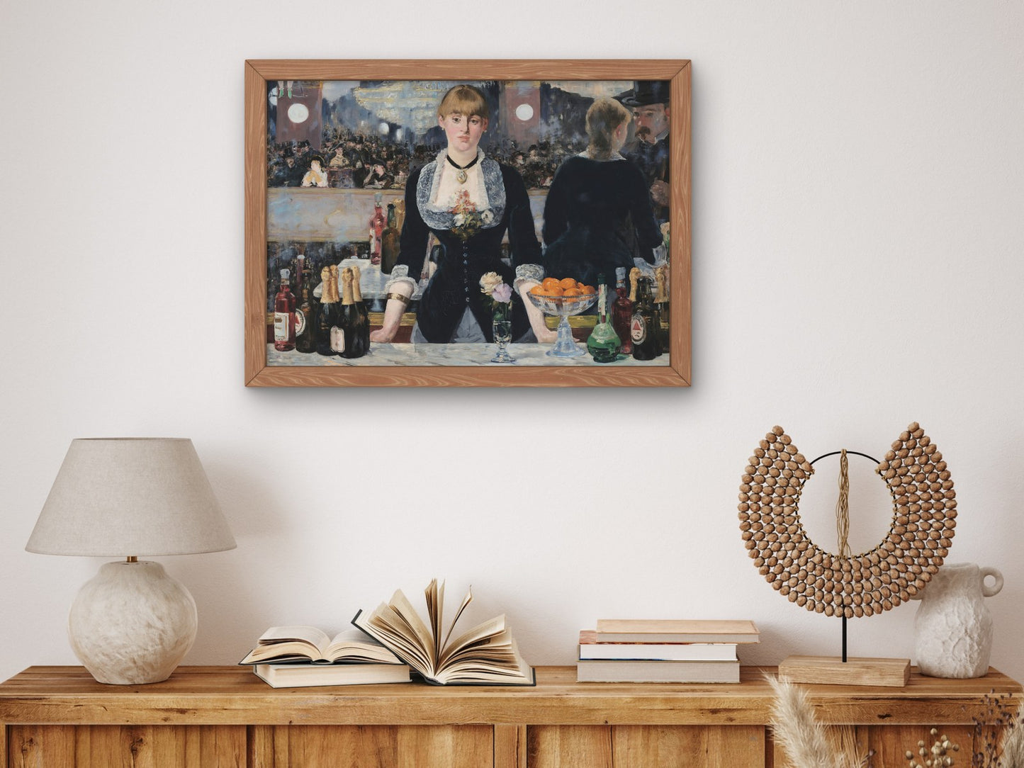 A Bar at the Folies Bergère by Édouard Manet 1882, Wall Art Print, Fine Art Reproduction, Museum Quality Decor, Poster
