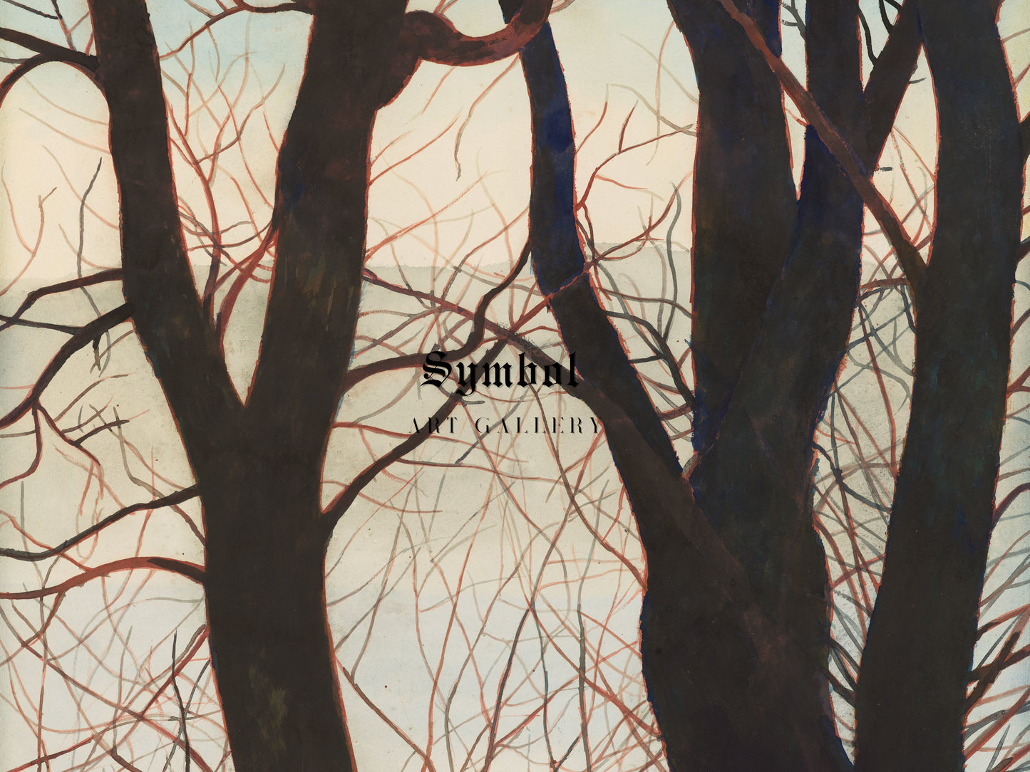 Trees in the Snow by Léon Spilliaert 1929, Wall Art Print, Fine Art Reproduction, Museum Quality Decor, Poster