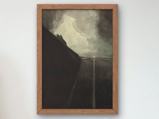 Digue and Beach, Chalet Royal and Galleries of Ostend by Léon Spilliaert 1908, Wall Art Print, Fine Art Reproduction, Museum Quality Decor