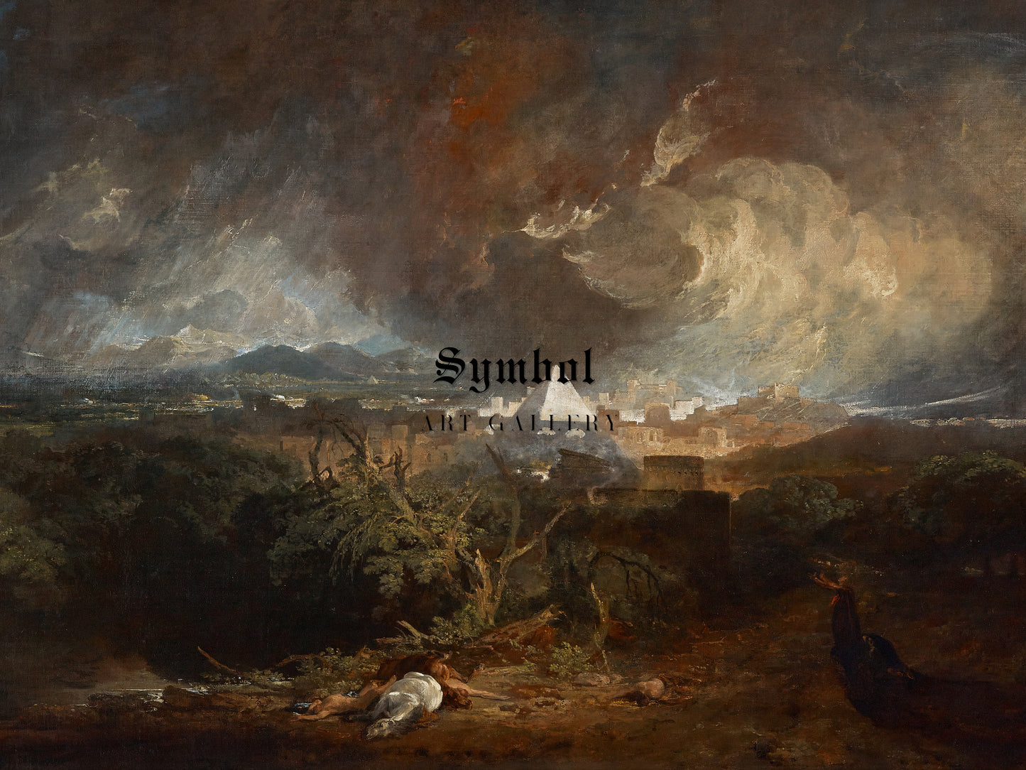 The Fifth Plague Of Egypt by Joseph Mallord William Turner 1800, Wall Art Print, Fine Art Reproduction, Museum Quality Decor, Poster