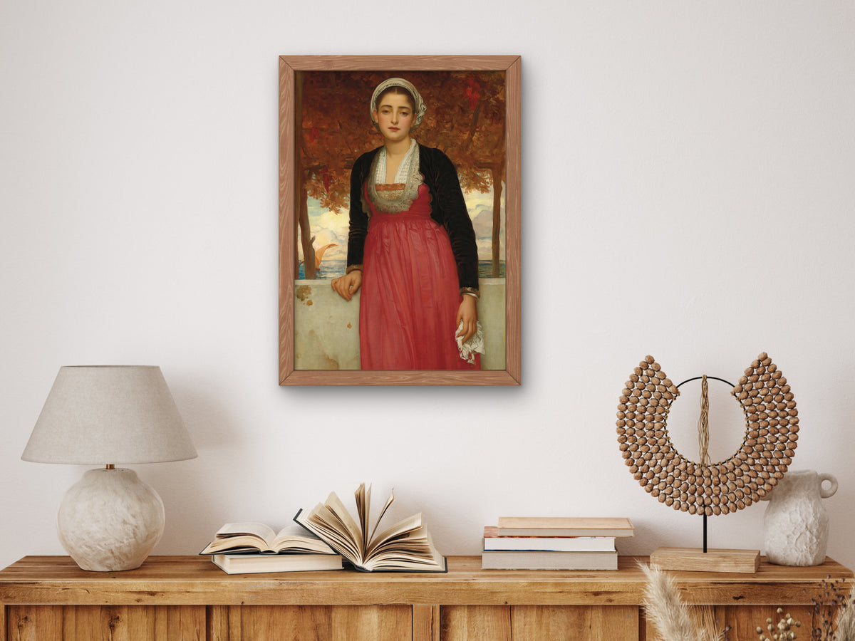 Amarilla by Frederic Leighton 1883, Wall Art Print, Fine Art Reproduction, Museum Quality Decor, Poster