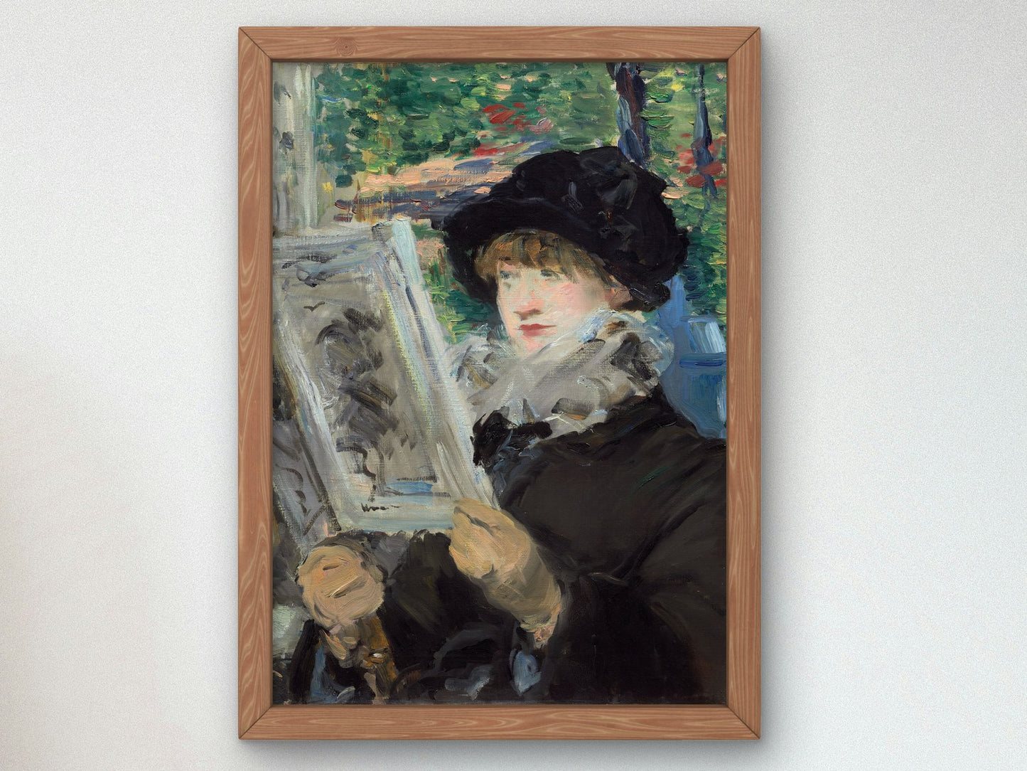 Woman Reading by Édouard Manet 1880, Wall Art Print, Fine Art Reproduction, Museum Quality Decor, Poster