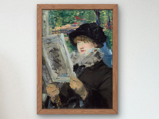 Woman Reading by Édouard Manet 1880, Wall Art Print, Fine Art Reproduction, Museum Quality Decor, Poster