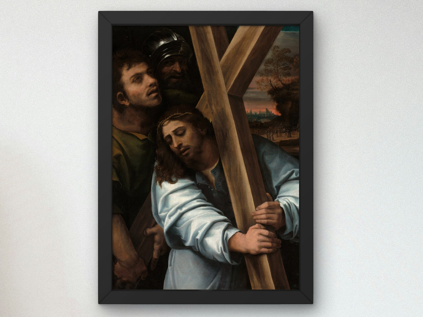 Christ Carrying the Cross by Sebastiano del Piombo 1515, Wall Art Print, Fine Art Reproduction, Museum Quality Decor, Poster