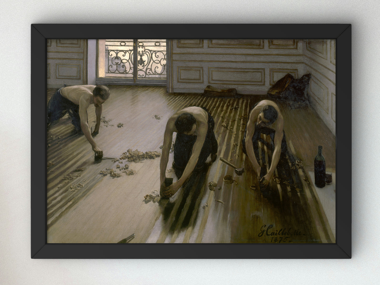 The Floor Planers by Gustave Caillebotte 1875, Wall Art Print, Fine Art Reproduction, Museum Quality Decor, Poster