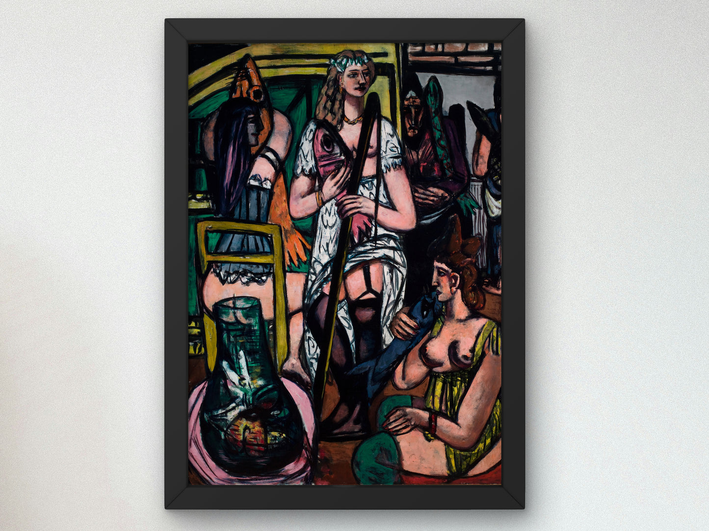 Fisherwomen by Max Beckmann 1948, Wall Art Print, Fine Art Reproduction, Museum Quality Decor, Poster