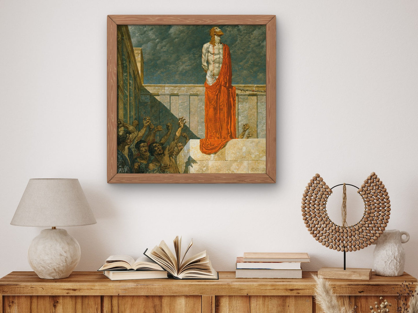 Ans Kreuz mit ihm by Alexander Rothaug 1930, Wall Art Print, Fine Art Reproduction, Museum Quality Decor, Poster