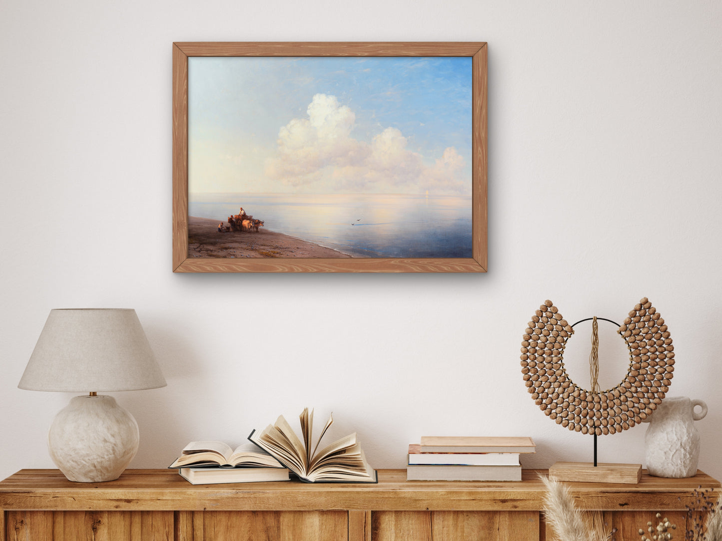 Calm Sea by Ivan Konstantinovich Aivazovsky 1887, Wall Art Print, Fine Art Reproduction, Museum Quality Decor, Poster