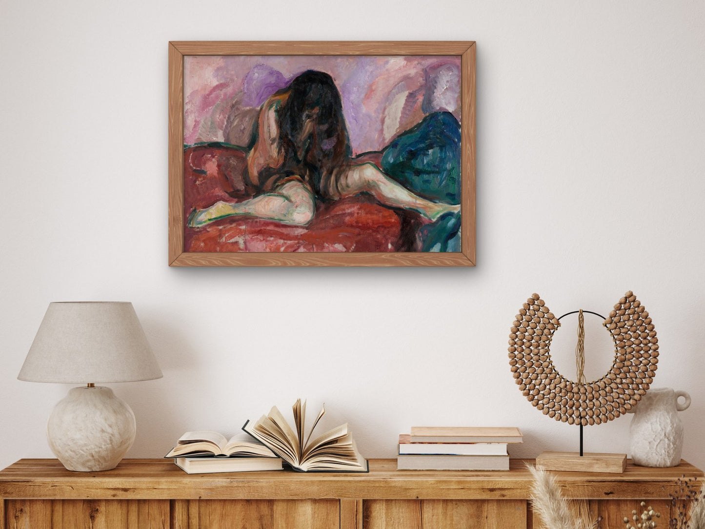 Weeping Nude by Edvard Munch 1913, Wall Art Print, Fine Art Reproduction, Museum Quality Decor, Poster