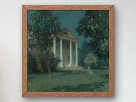 May Night by Willard Leroy Metcalf 1906, Wall Art Print, Fine Art Reproduction, Museum Quality Decor, Poster