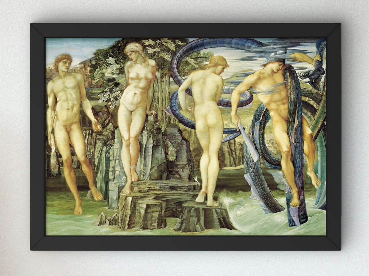 Perseus and Andromeda by Edward Coley Burne Jones 1876, Wall Art Print, Fine Art Reproduction, Museum Quality Decor, Poster
