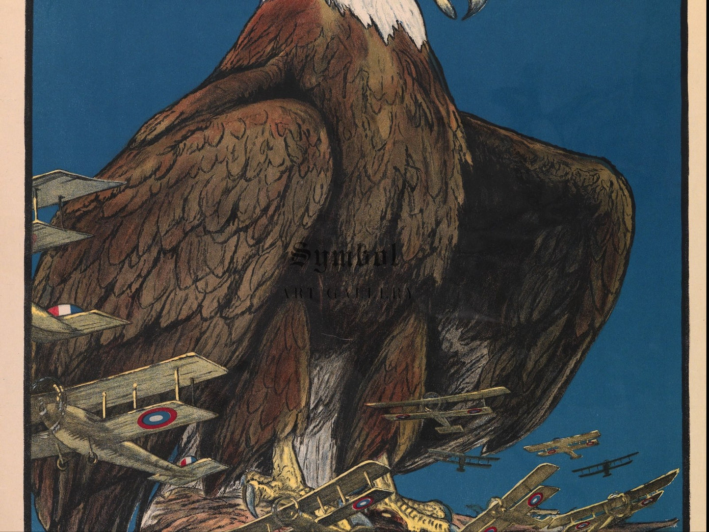 Keep Him Free by Charles Livingston Bull 1918, Wall Art Print, Fine Art Reproduction, Museum Quality Decor, Poster