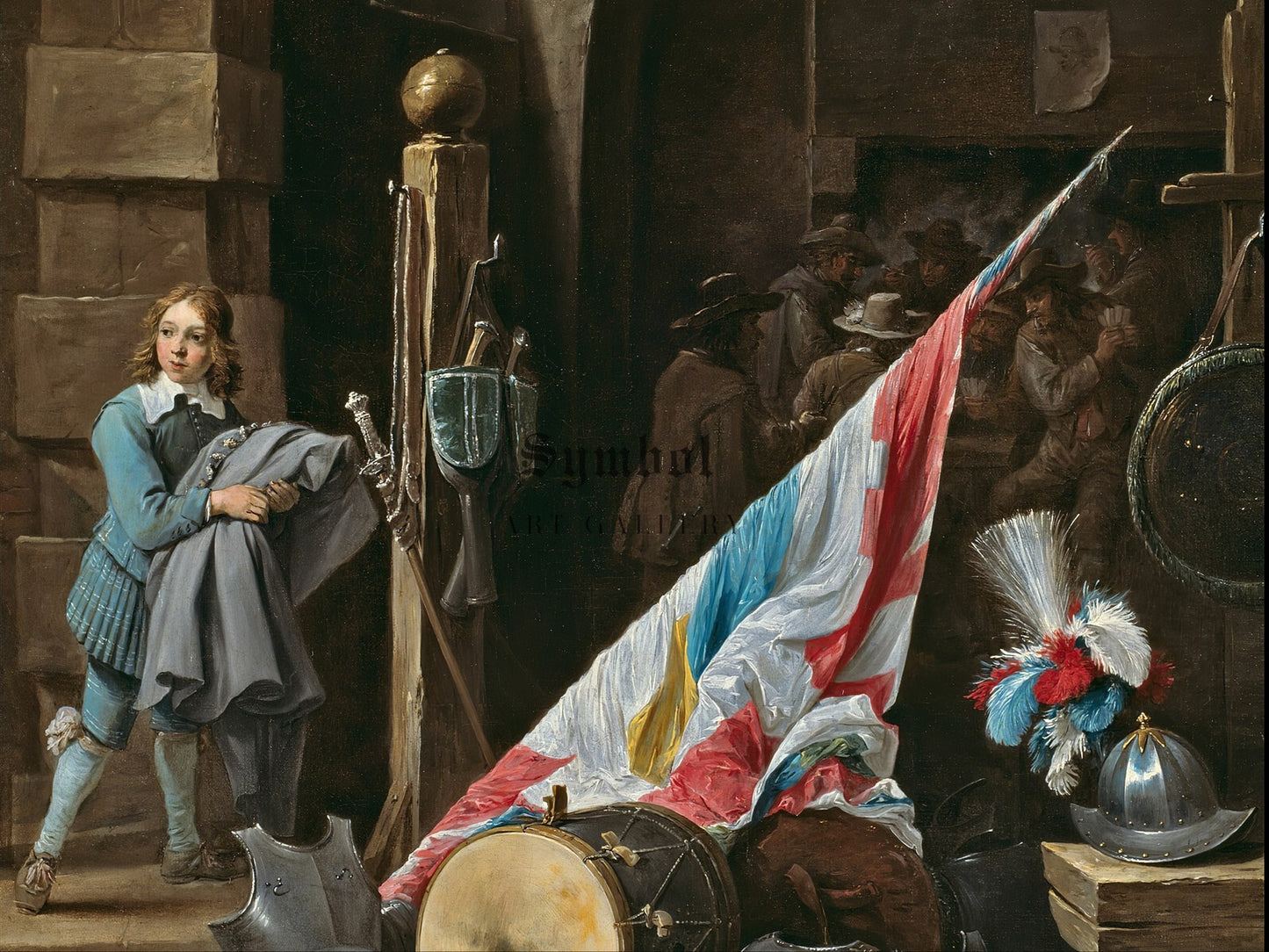 The Guardhouse by David Teniers the Younger 1645, Wall Art Print, Fine Art Reproduction, Museum Quality Decor, Poster