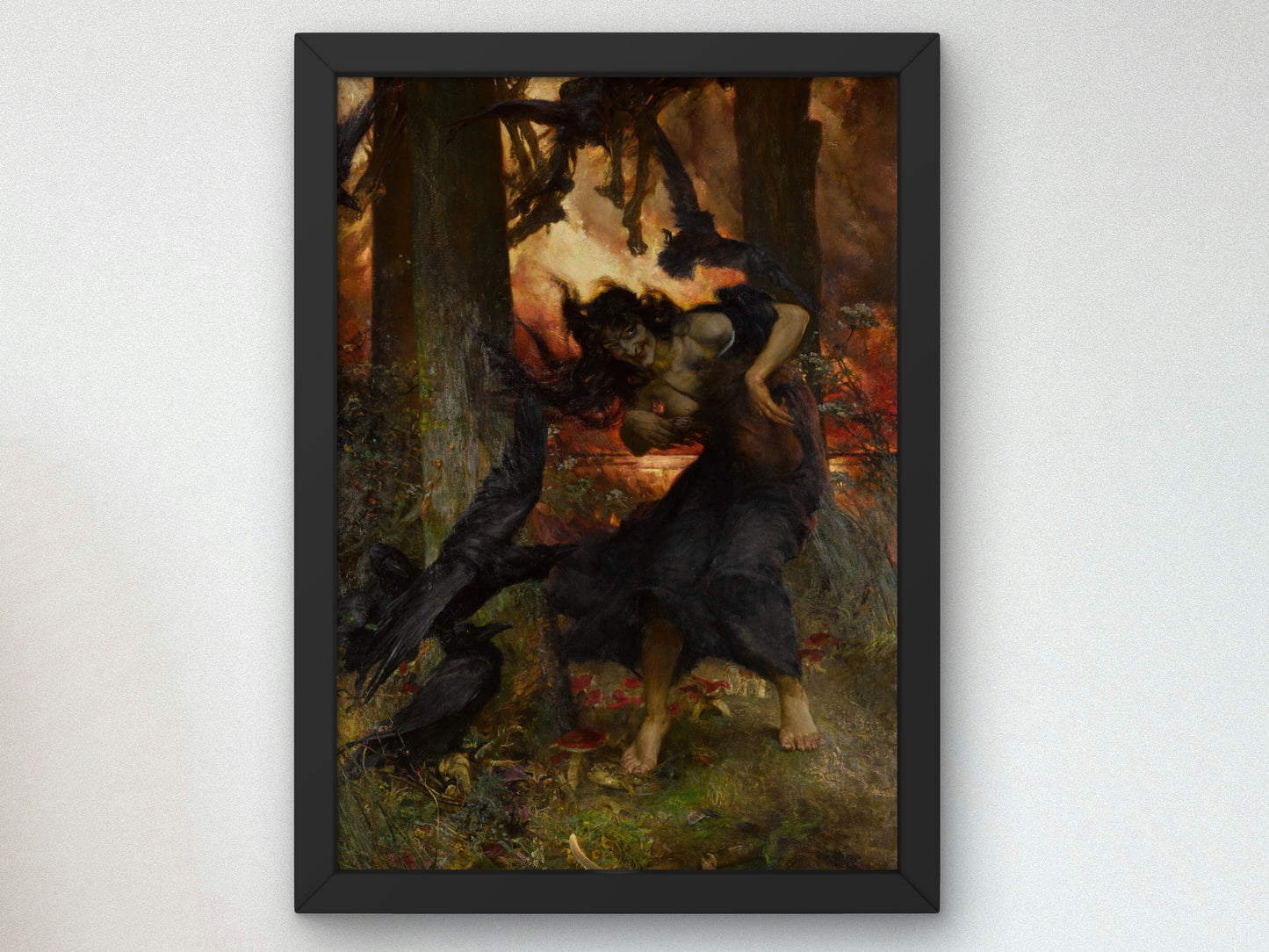 A Witch by Edgar Bundy 1896, Wall Art Print, Fine Art Reproduction, Museum Quality Decor, Poster