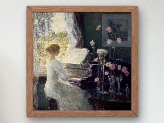 The Sonata by Childe Hassam 1911, Wall Art Print, Fine Art Reproduction, Museum Quality Decor, Poster