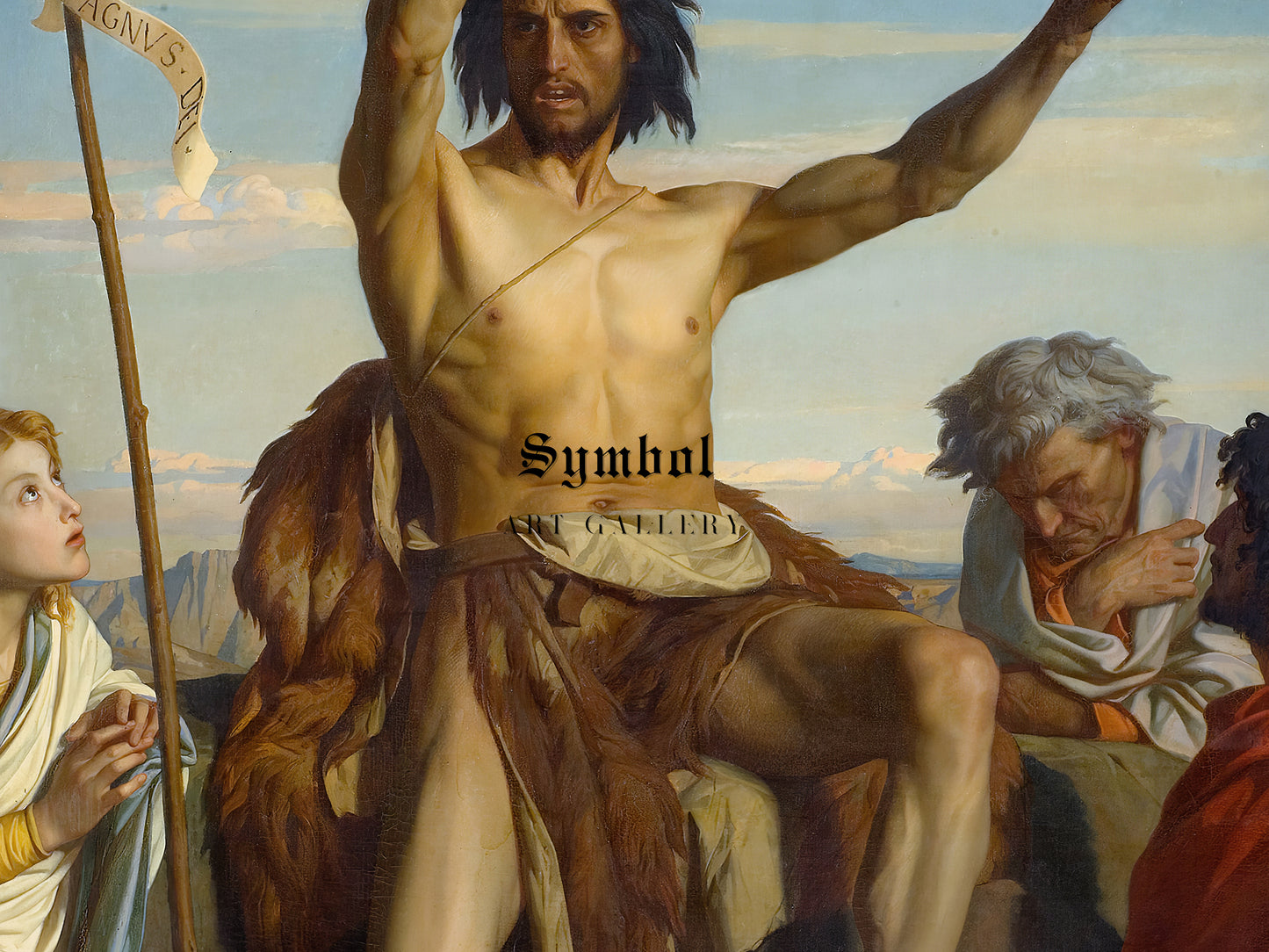 Saint John the Baptist by Alexandre Cabanel 1849, Wall Art Print, Fine Art Reproduction, Museum Quality Decor, Poster